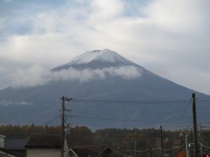 富士山雪化粧